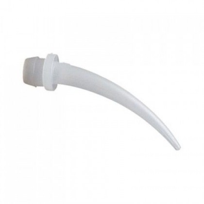 Intraoral Mixing Tips Curved Attachment - White (Medium) - Pack 50 *For Medium / Heavy Body